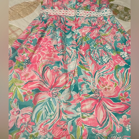 Lilly Pulitzer Aline floral mutli-color dress. Beautiful size 0 - Picture 7 of 11
